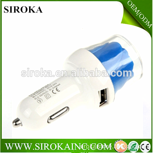 rose flower model universal 2a dual adapter usb car charger DC 5V 3.1mA car charger for cellphone